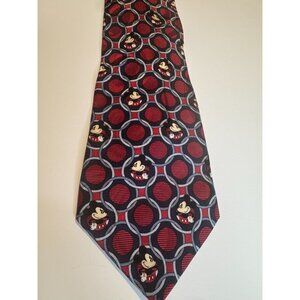 Rare Vintage Disney Mickey Mouse Silk Tie – Made in Korea – 100% Silk